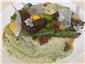 asparagus and morels